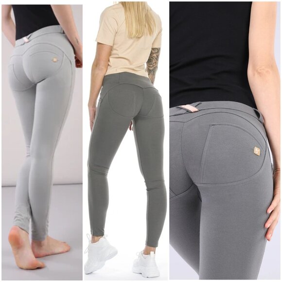 Freddy WR.UP Pants Shaping Classic Rise Full Length Gray size M Stretch - Picture 13 of 14